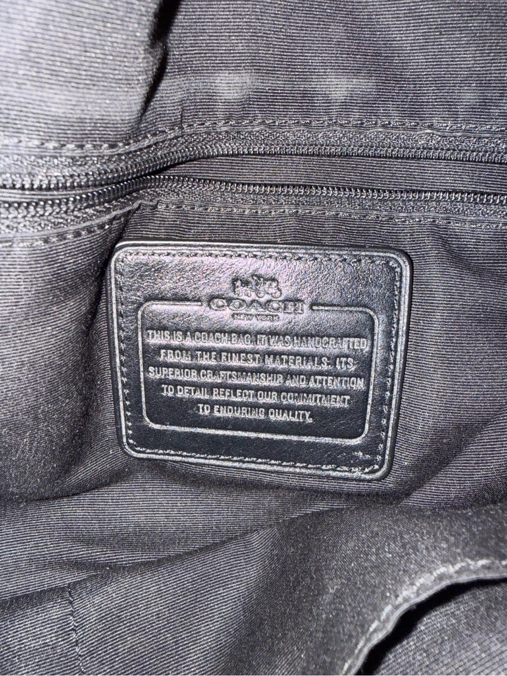 Coach Black Leather Satchel with Gold Hardware - Picture 3 of 5